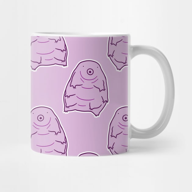 Water Bear Purple Pattern by saradaboru